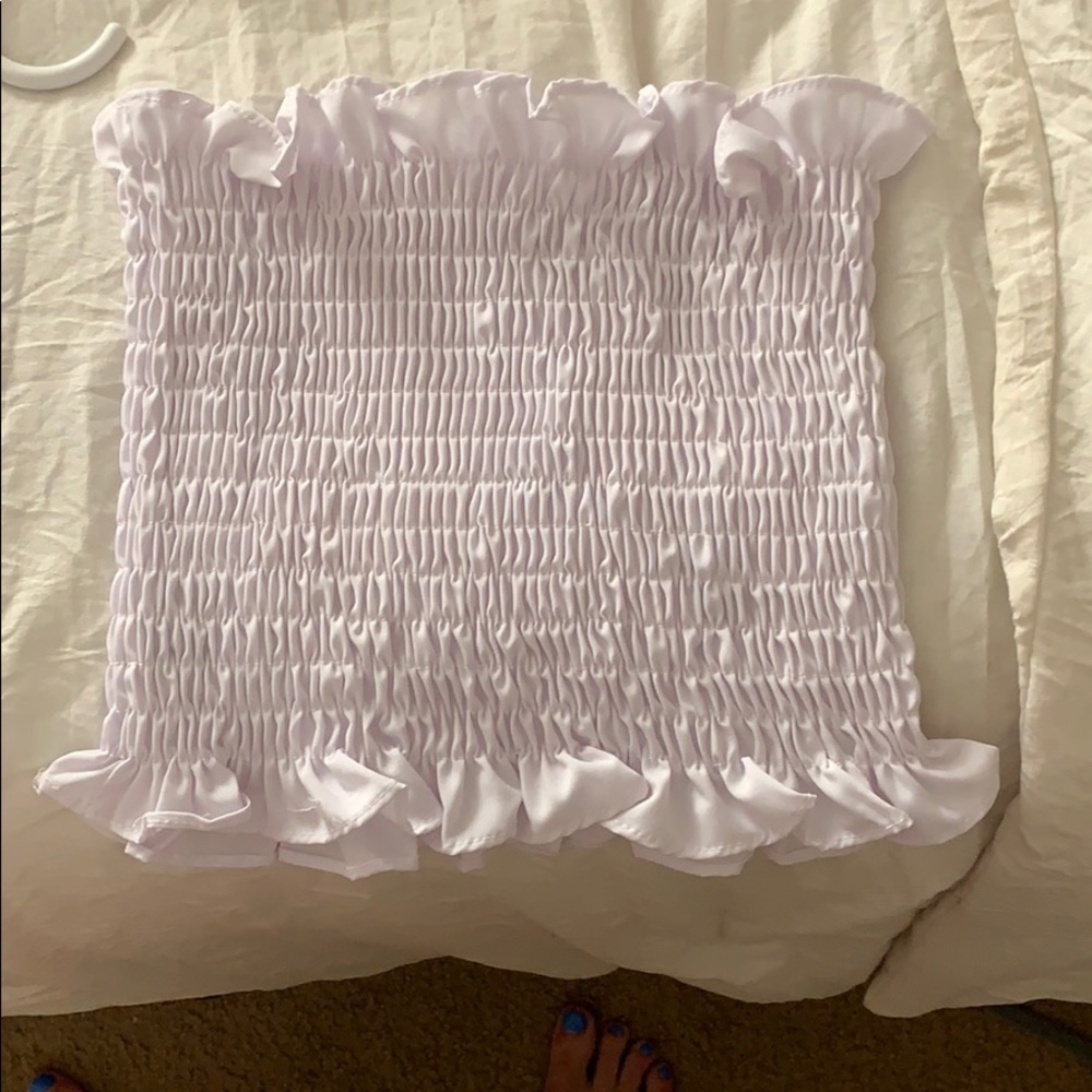 White crop top